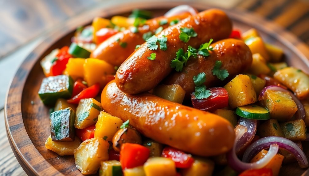 Chicken Sausage and Veggie Hash