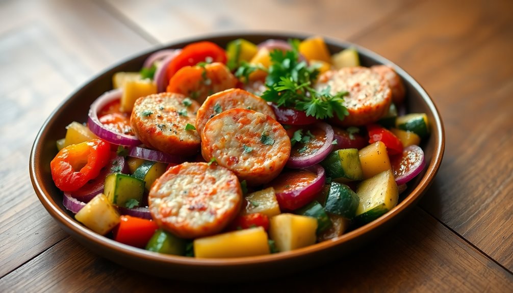 Chicken Sausage and Veggie Hash