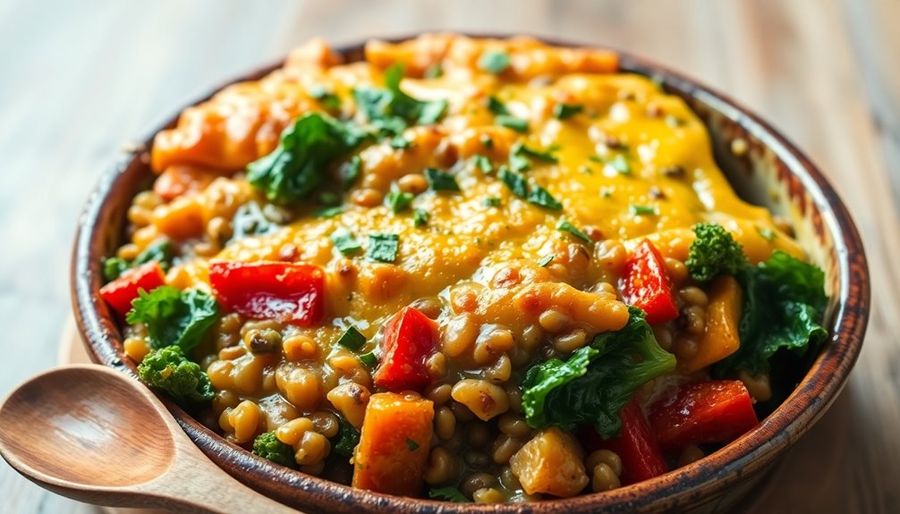 Lentil and Veggie Bake