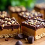 No-Bake Keto Chocolate Peanut Butter Bars