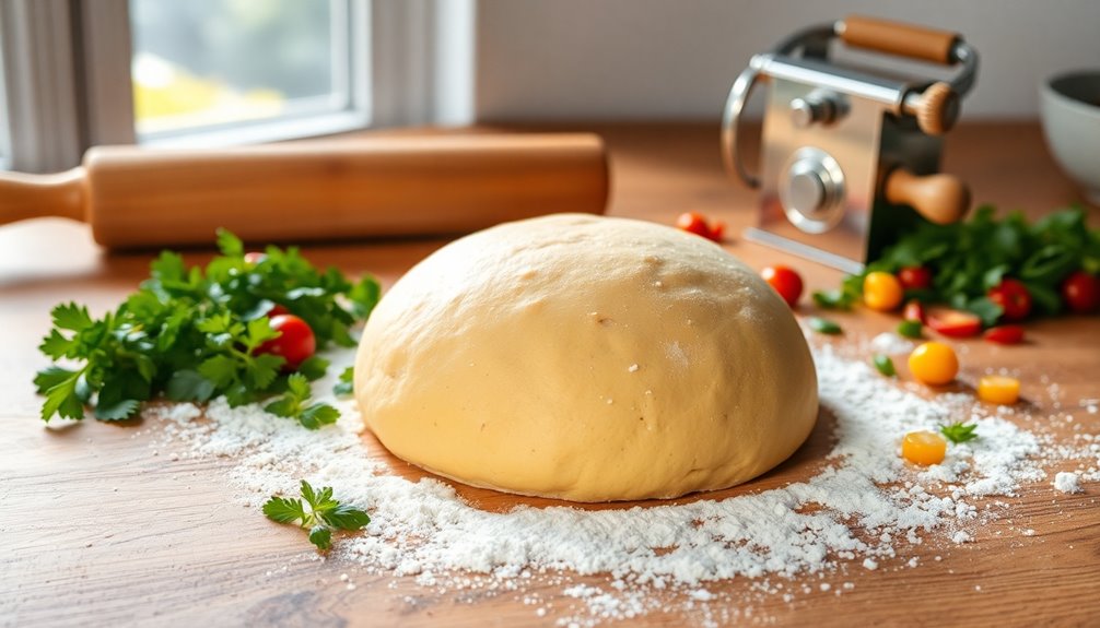 kneading and shaping dough