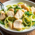 Zucchini Noodle Chicken Alfredo