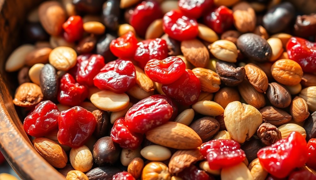 mix of nuts fruits