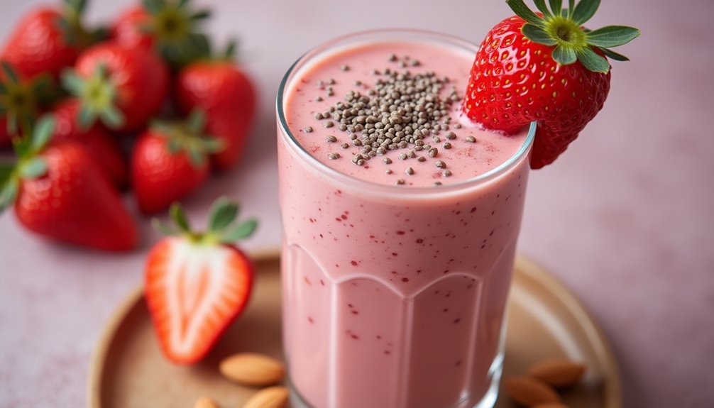 Strawberry and Almond Milk Slim Shake