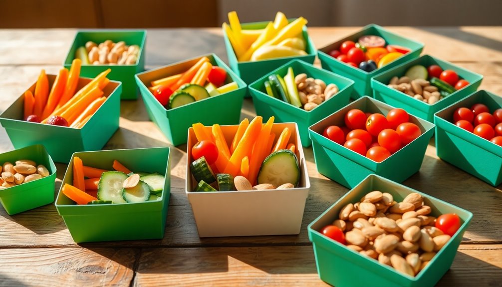 nutritious snacks in boxes