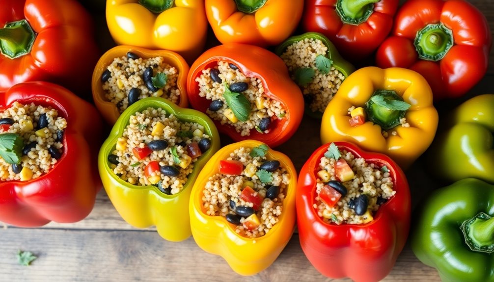 nutritious vegan stuffed peppers