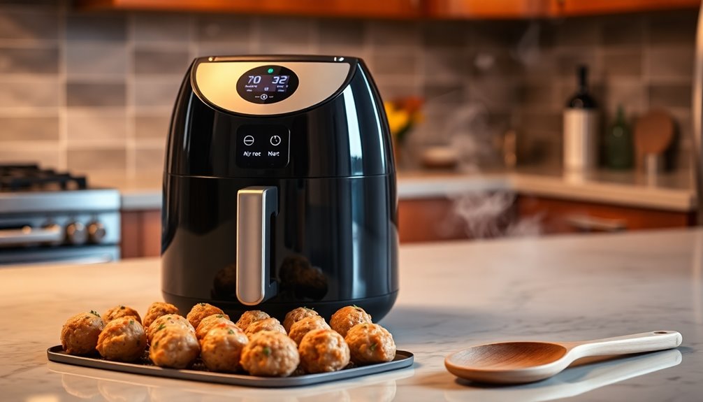 preparing air fryer for cooking