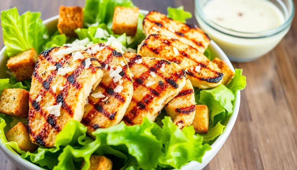 preparing homemade caesar dressing