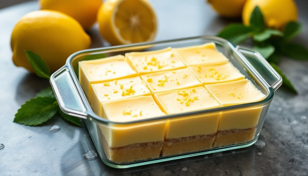 preserving lemon bars freshness