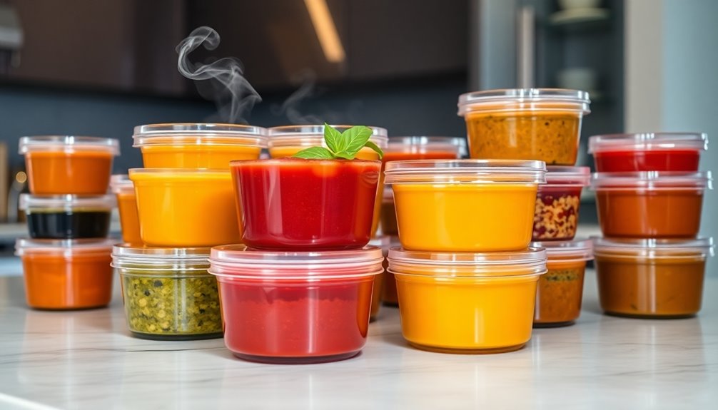 preserving soups through freezing