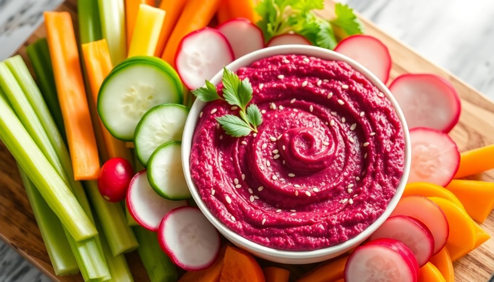 red beetroot being prepared