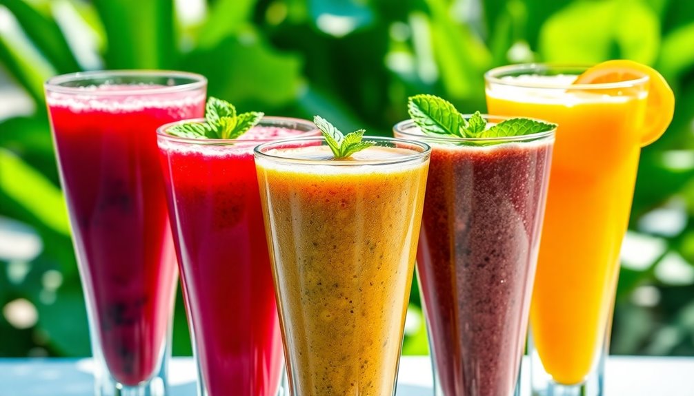 refreshing and nutritious smoothies