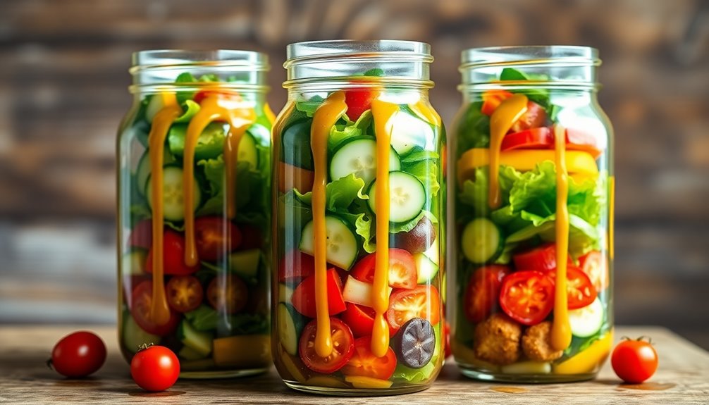 salad in a jar