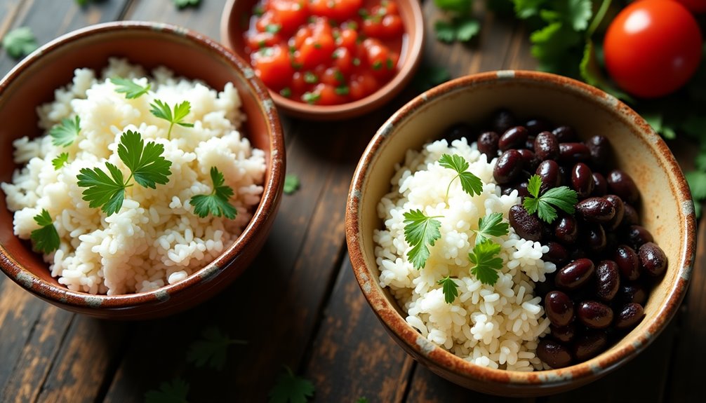 Rice and Bean Bowls With Salsa