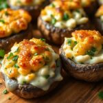 Air-Fryer Stuffed Mushrooms