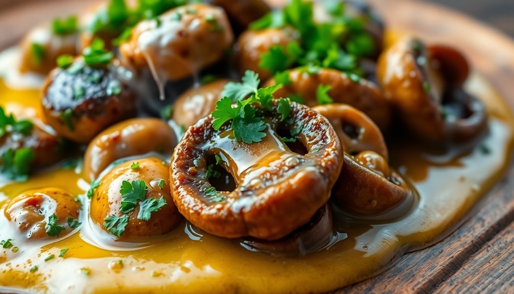 Keto Garlic Butter Mushrooms