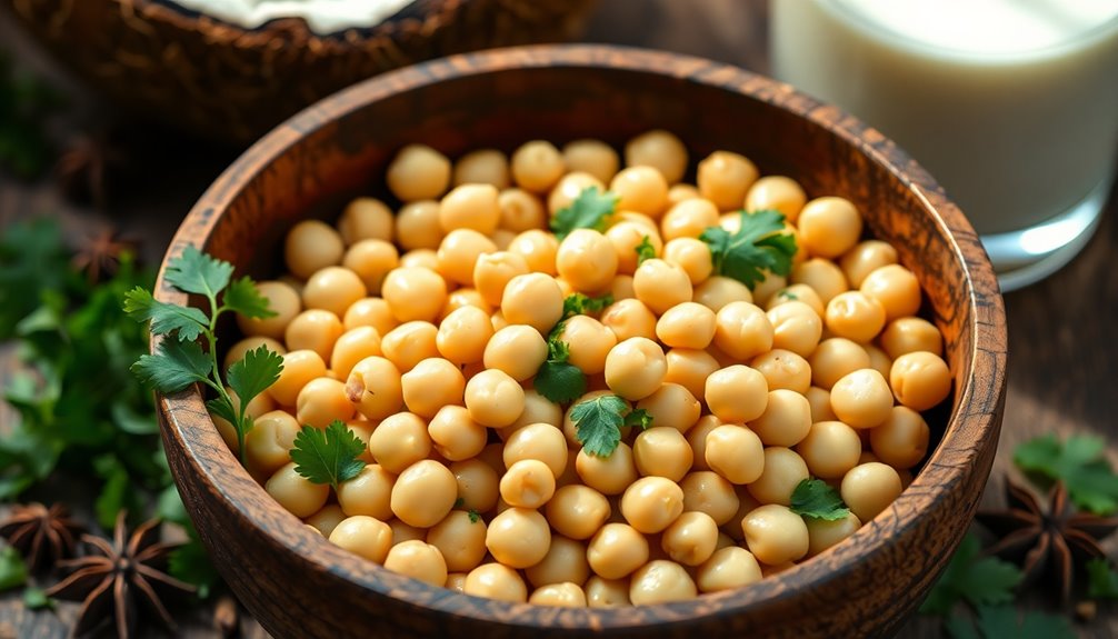 soaking and boiling chickpeas