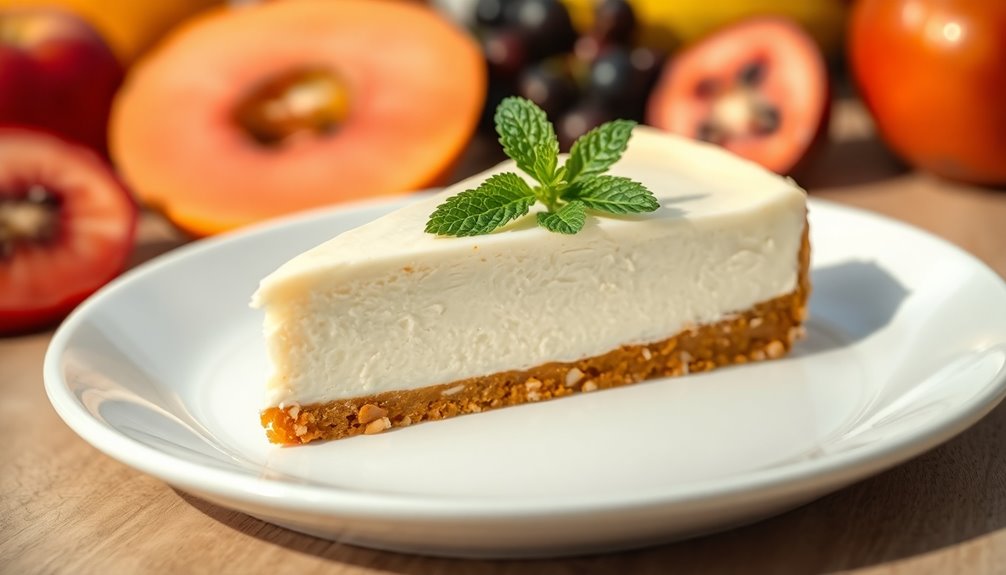 Stevia-Sweetened Cheesecake