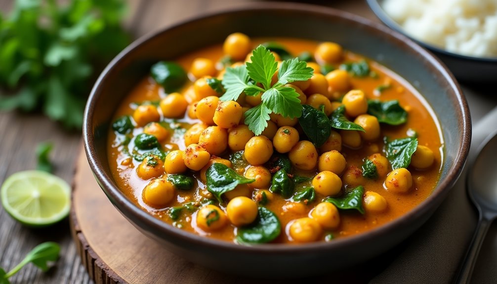 Chickpea & Spinach Curry