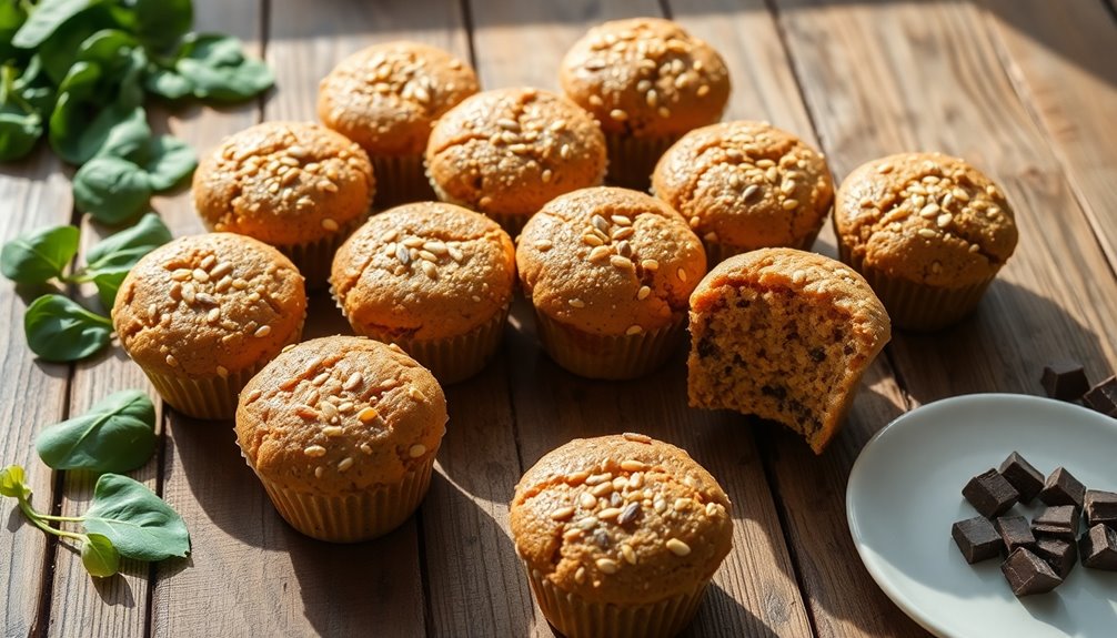 baking muffins with care