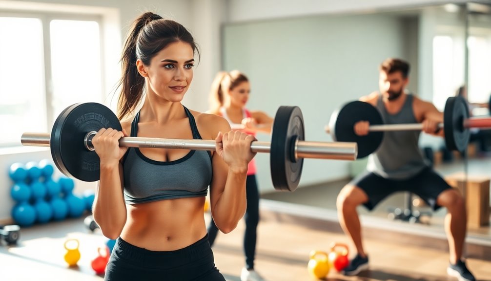 building muscle with weights