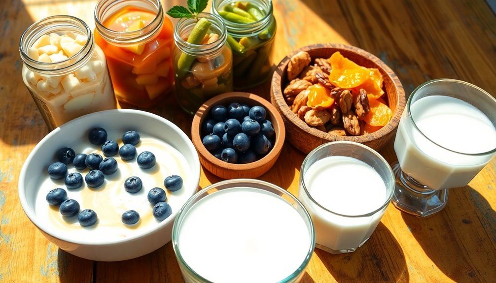 diverse probiotic food options