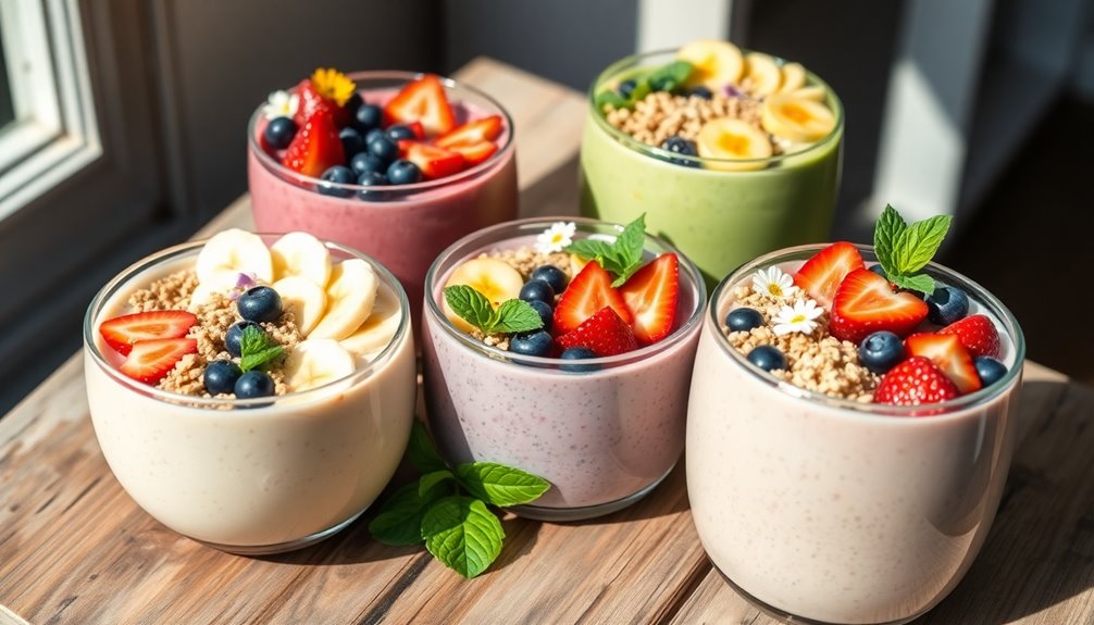 eating healthy with smoothie bowls