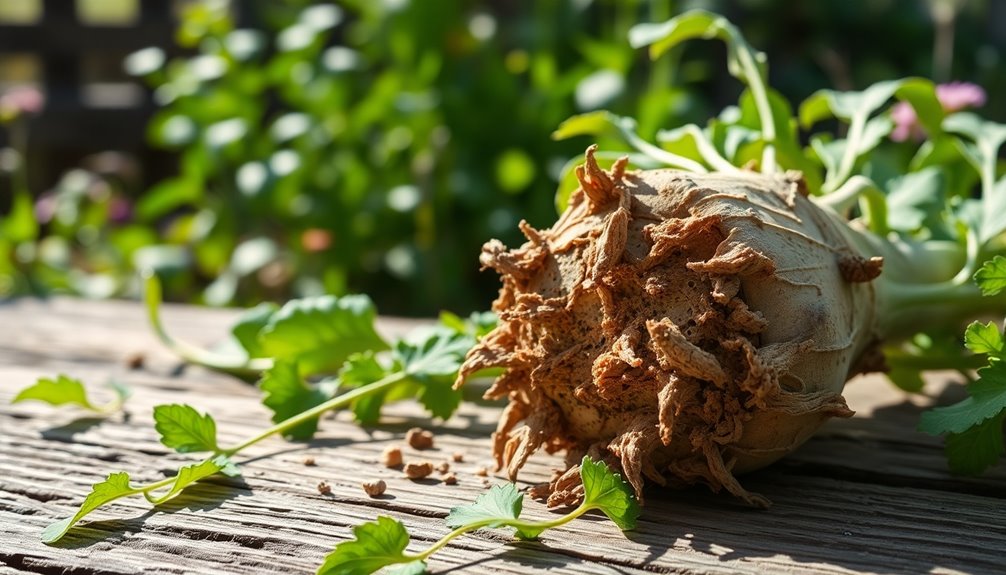 edible plant with roots