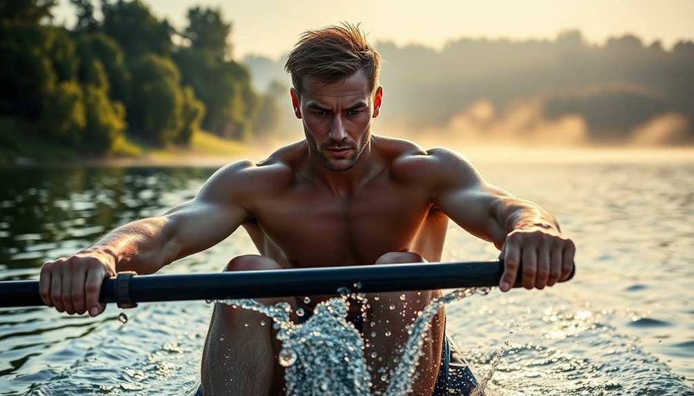 endurance through rowing exercise