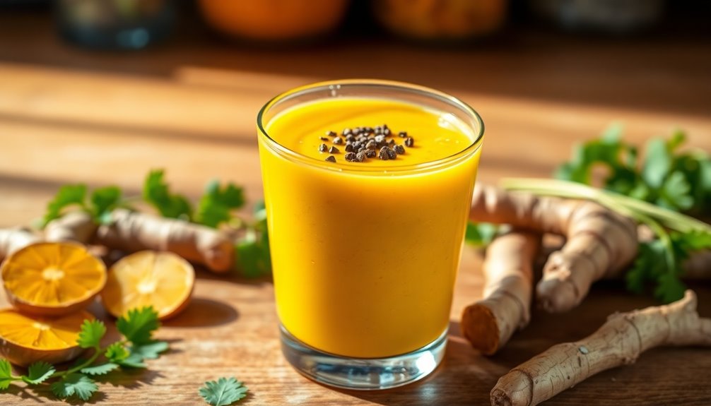 healthy yellow spice smoothies