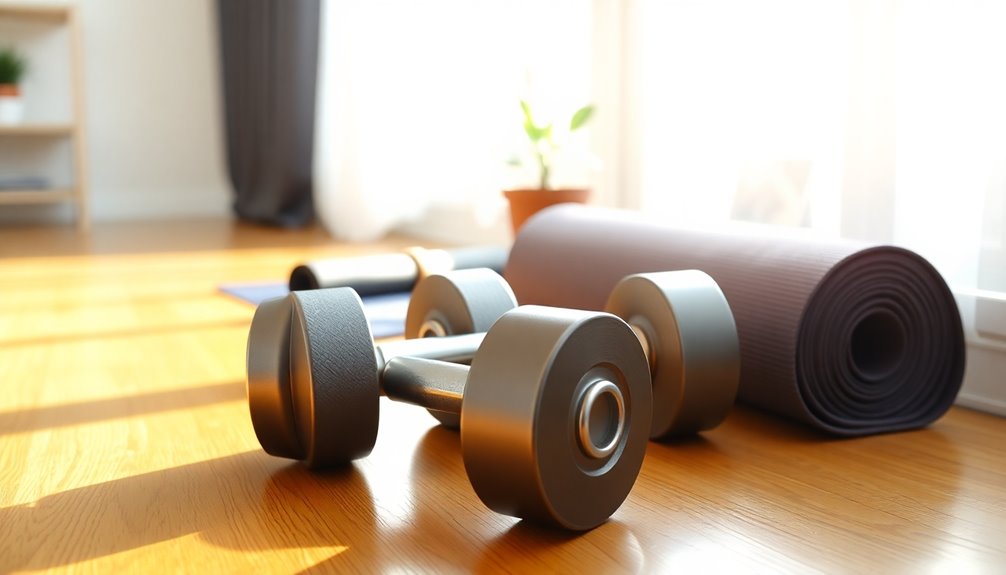 home workouts need dumbbells