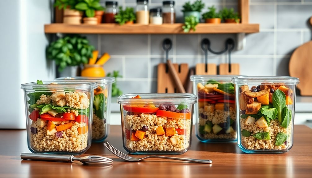 organizing meal prep containers