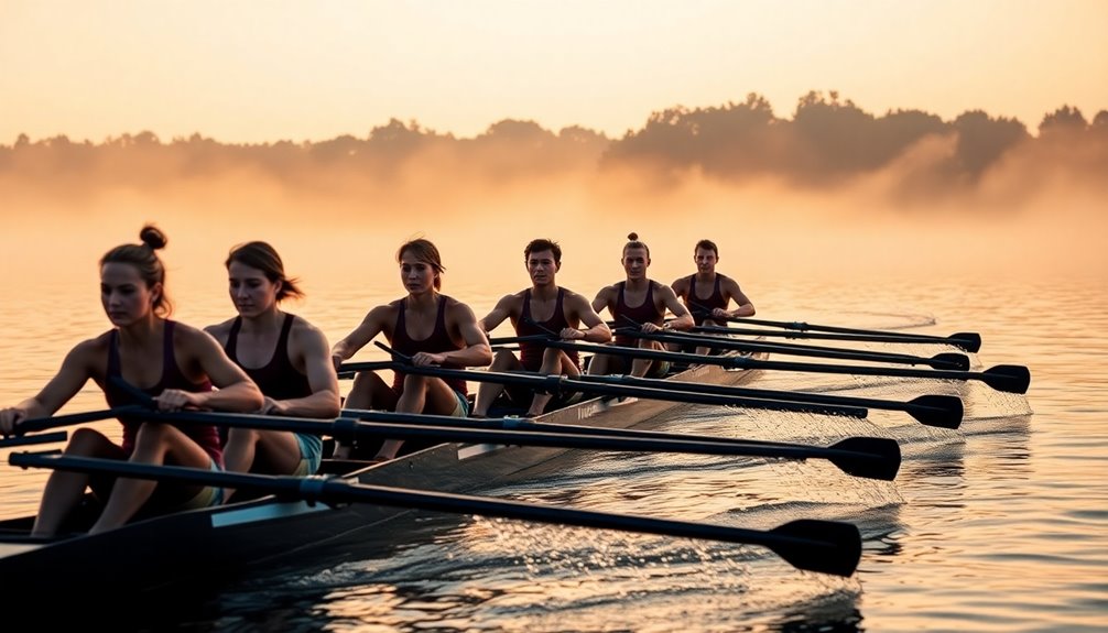 physical fitness through rowing