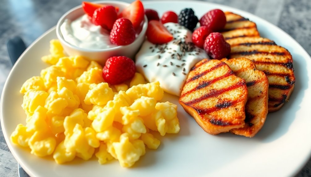 protein rich breakfast improves health