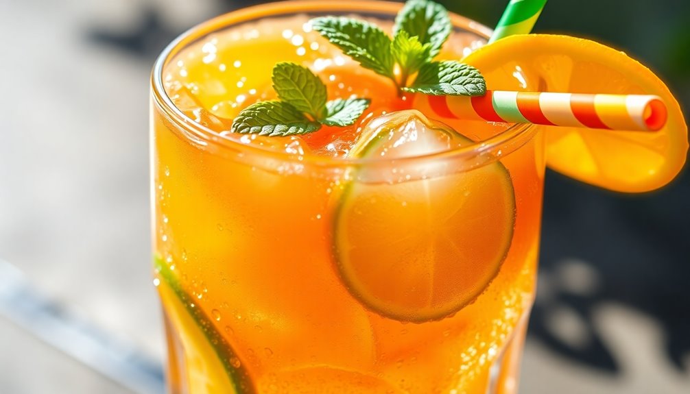 refreshing citrus fruit beverage