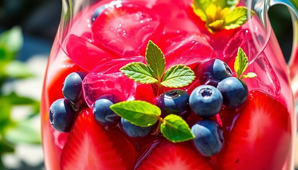 refreshing fruity hibiscus drink