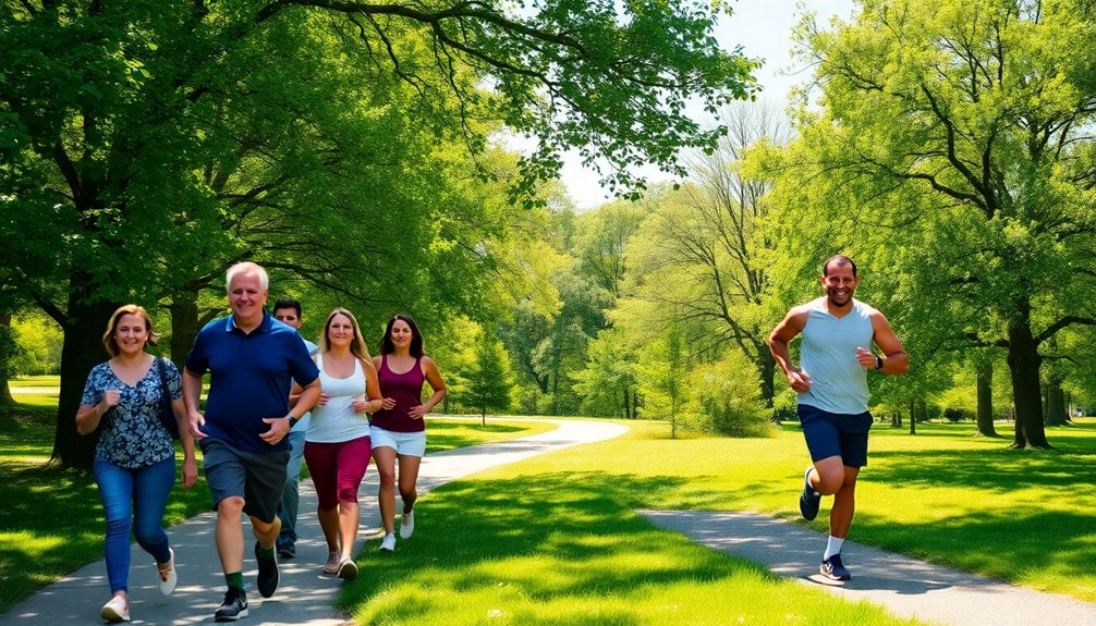 walking promotes physical wellness